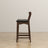 Dorane Solid Wood Frame Black Pu Leather Upholstered Bar Stool - Set of 2