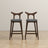 Dorane Solid Wood Frame Grey Fabric Upholstered Bar Stool - Set of 2