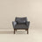 Brayden Mid Century Modern Sea Side Grey Linen Armchair