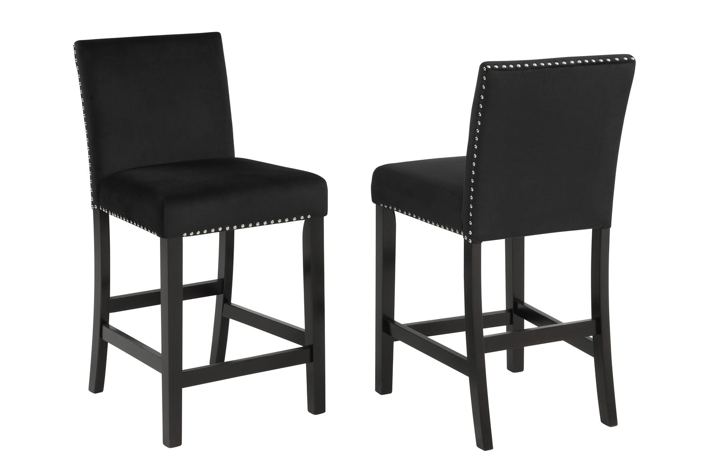 Lennon 5-Pk Counter Height Set Black