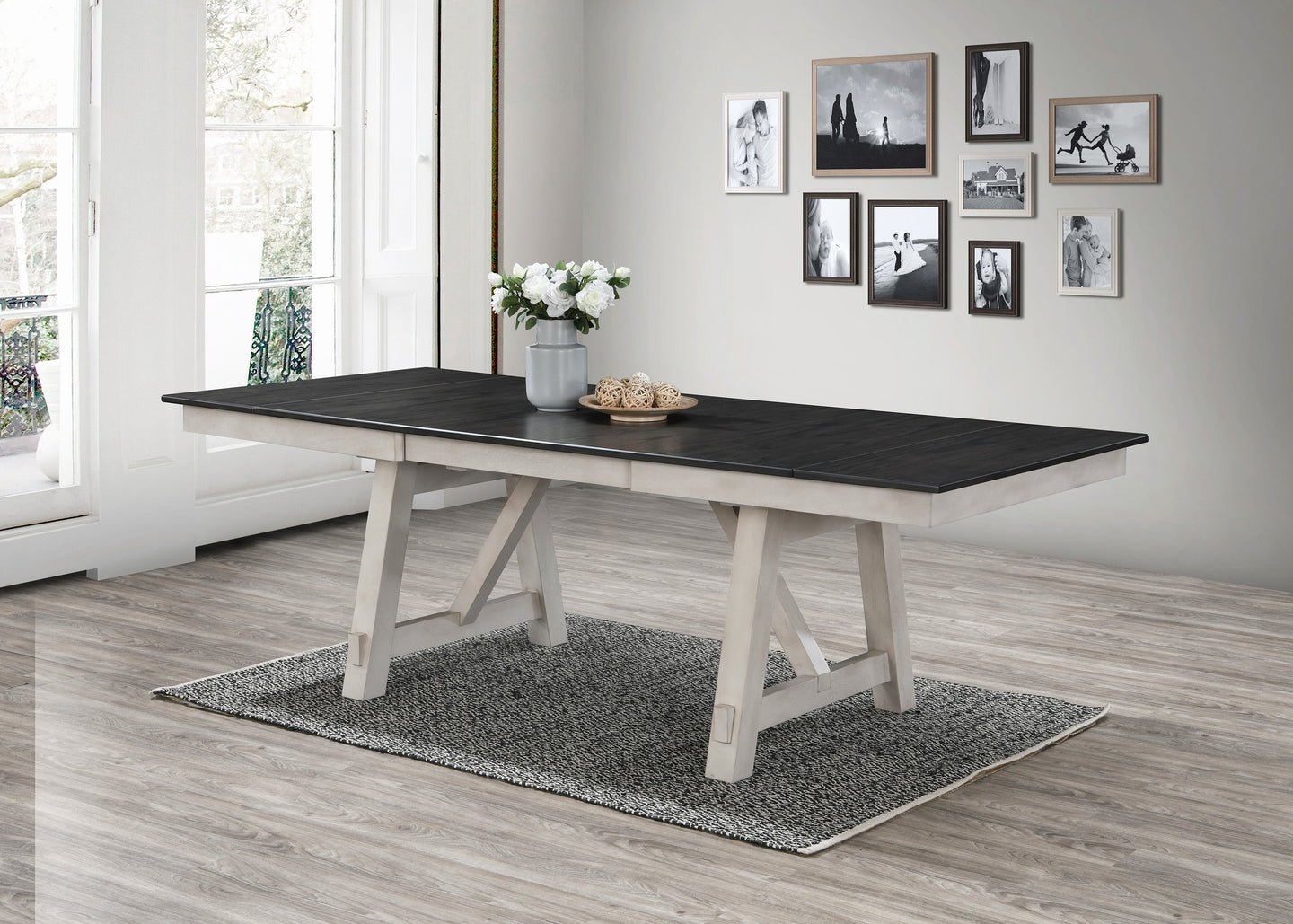 Maribelle Dining Table Chalk Warm Grey