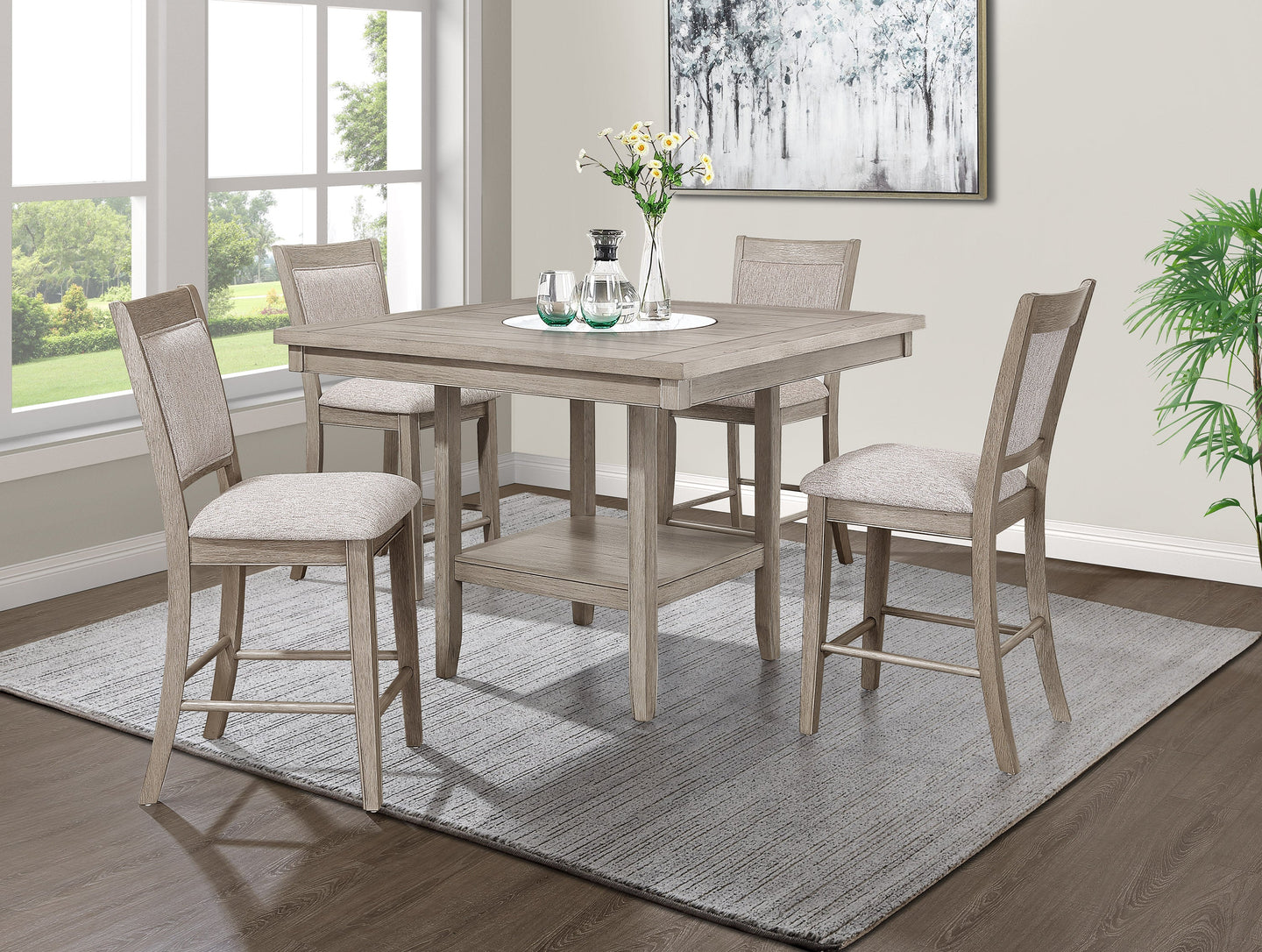 Fulton Counter Height Chair White Oak