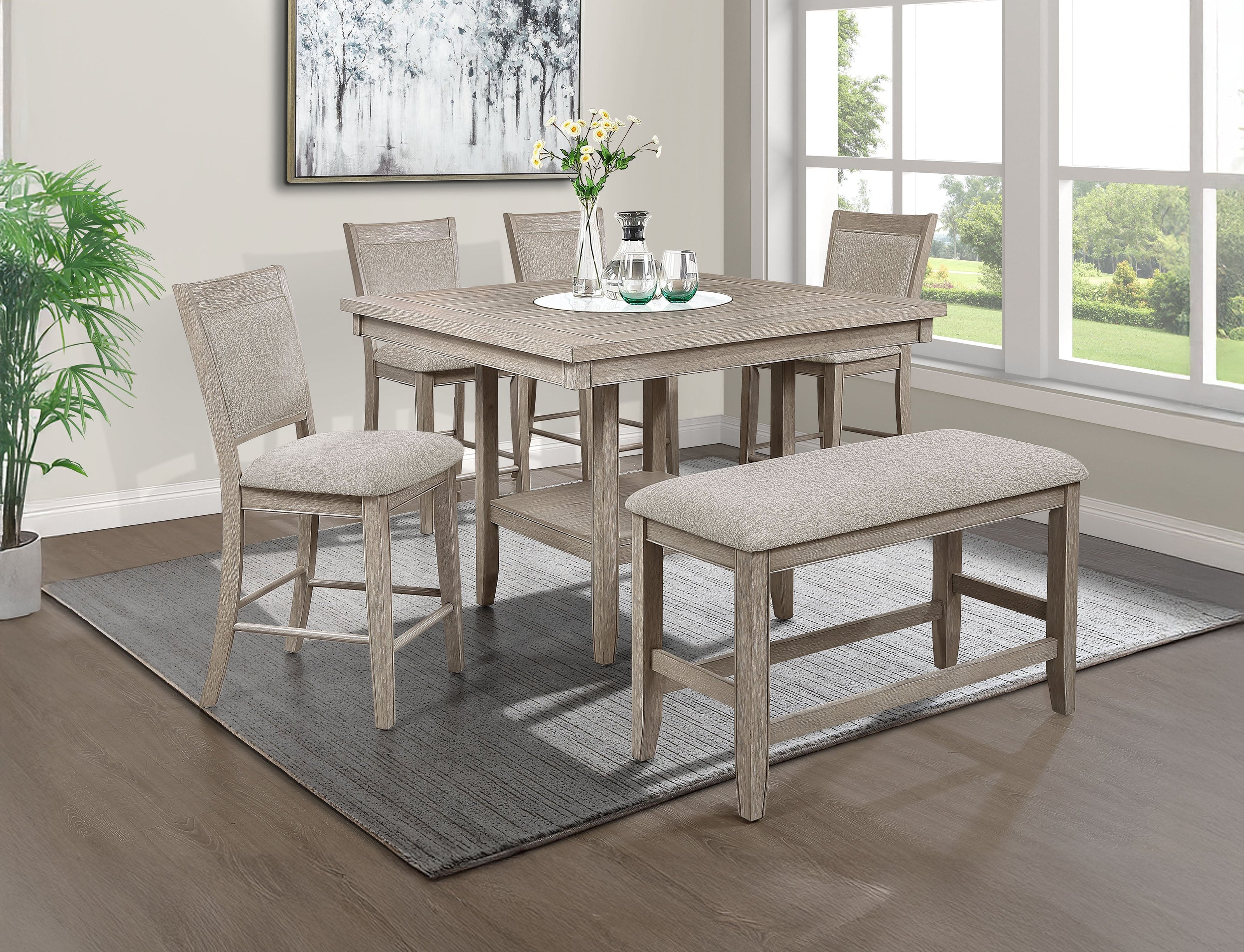 Fulton Counter Height Table White Oak