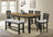 Bardstown Counter Height Table Wheat Charcoal