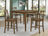Theodore 5Pk Counter Height Set Brown