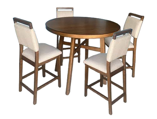 Blanche Round Counter Height Table Brown