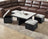Marta Coffee Table W/4 Storage Ottomans