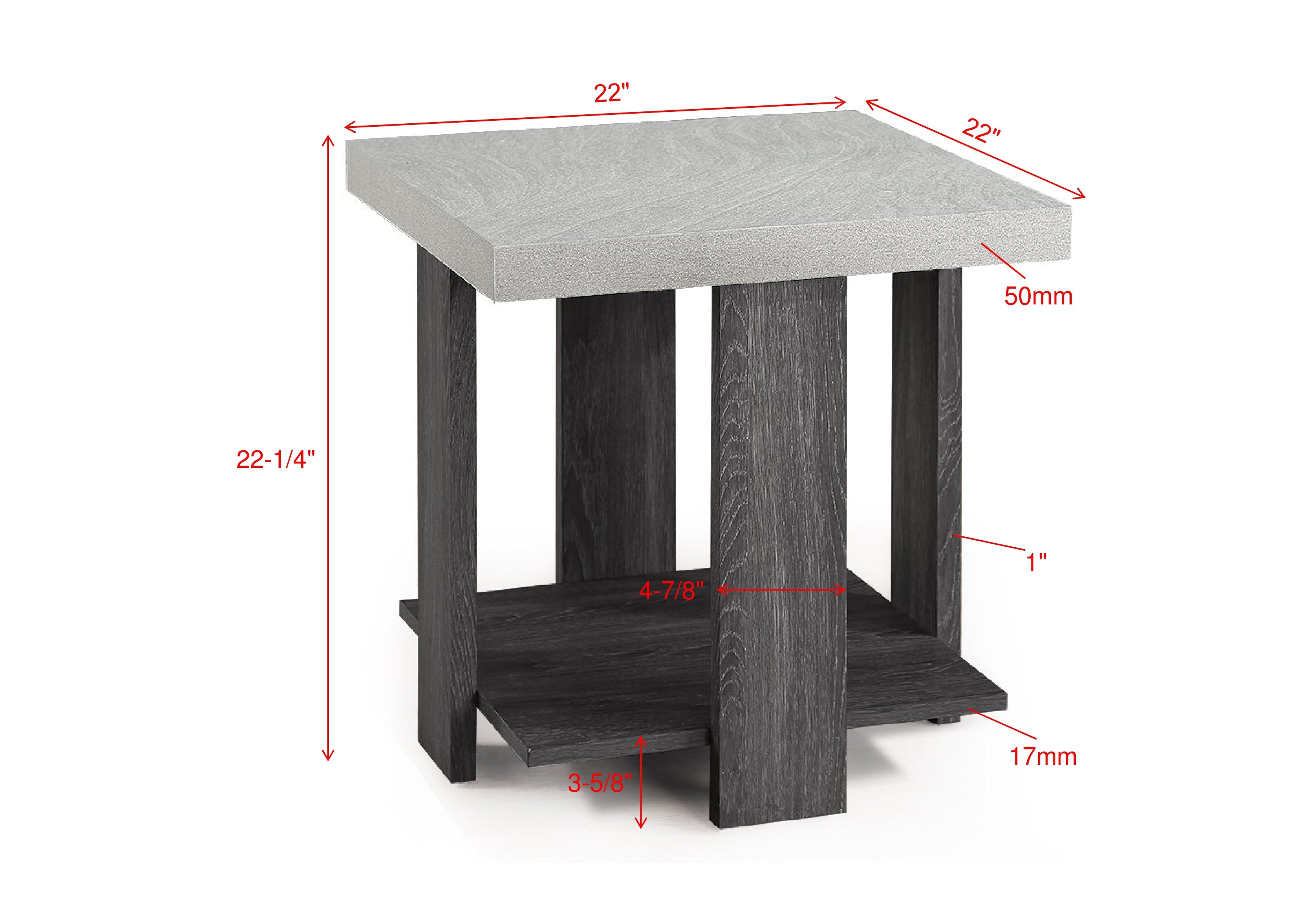 Boris 3-Pk Cocktail Set-Faux Marble