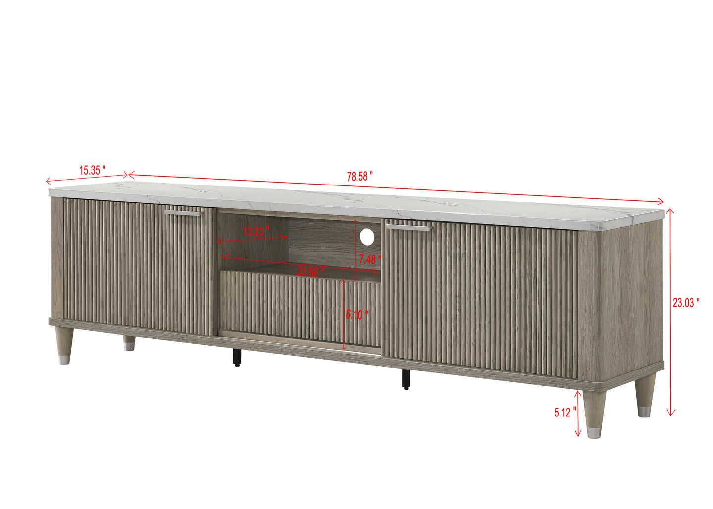 BRITANY TV STAND DRIFT WOOD