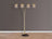 Rain Drop Arc Lamp Gold
