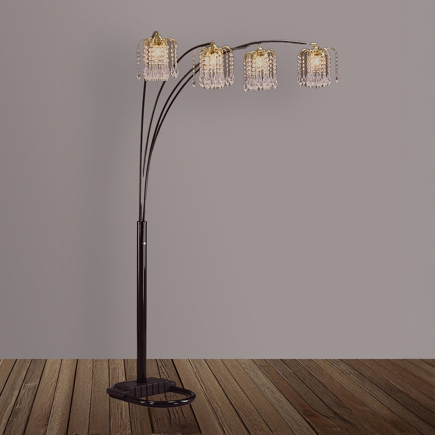 Rain Drop Arc Lamp Black