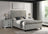 Kate King Platform Bed-L.Grey Tweed