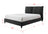 Jenn King Boucle Bed - Charcoal