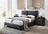 Jenn King Boucle Bed - Charcoal