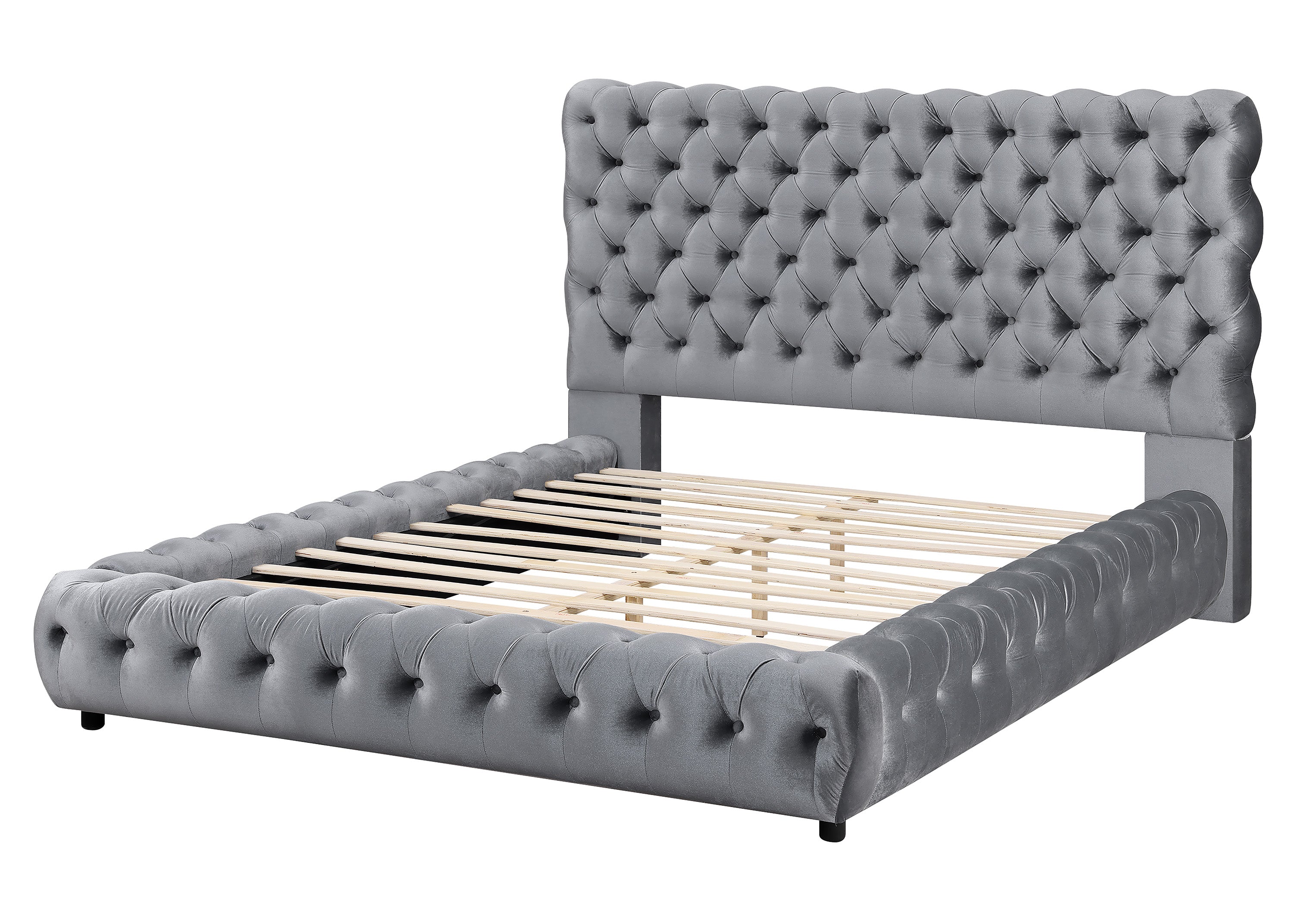 FLORY BED GRAY 5112 Queen