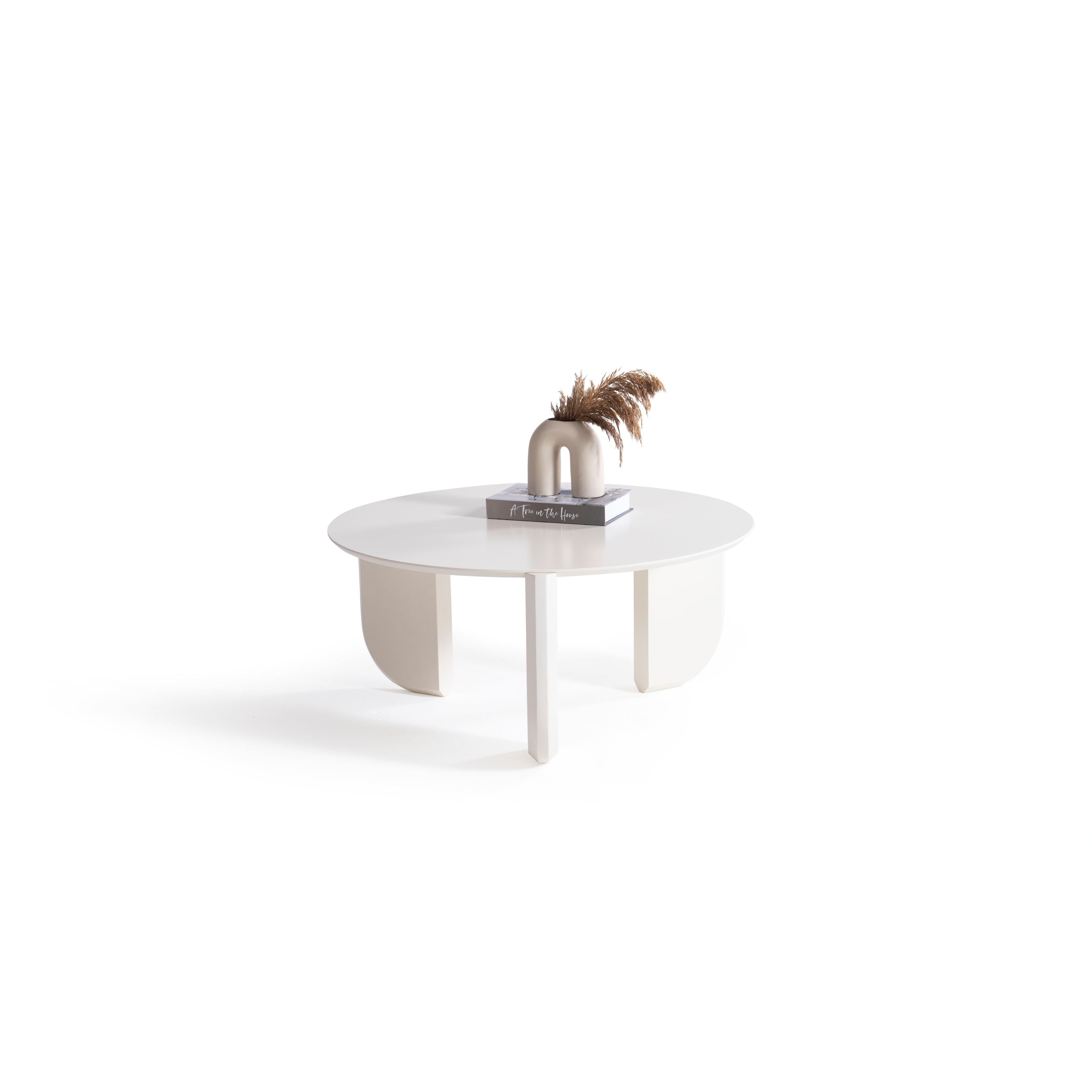 720 Cream 3 Pc Coffee Table Set