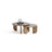 720 Gold 3 Pc Coffee Table Set