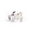 720 Cream 3 Pc Coffee Table Set