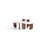 720 Walnut-Travertine 3 Pc Coffee Table Set