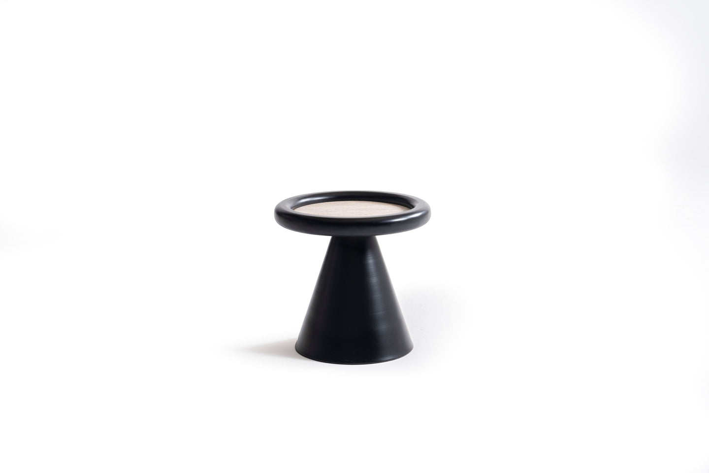 950 Black Travertine 3 Pc Coffee Table Set