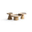 950 Gold 3 Pc Coffee Table Set