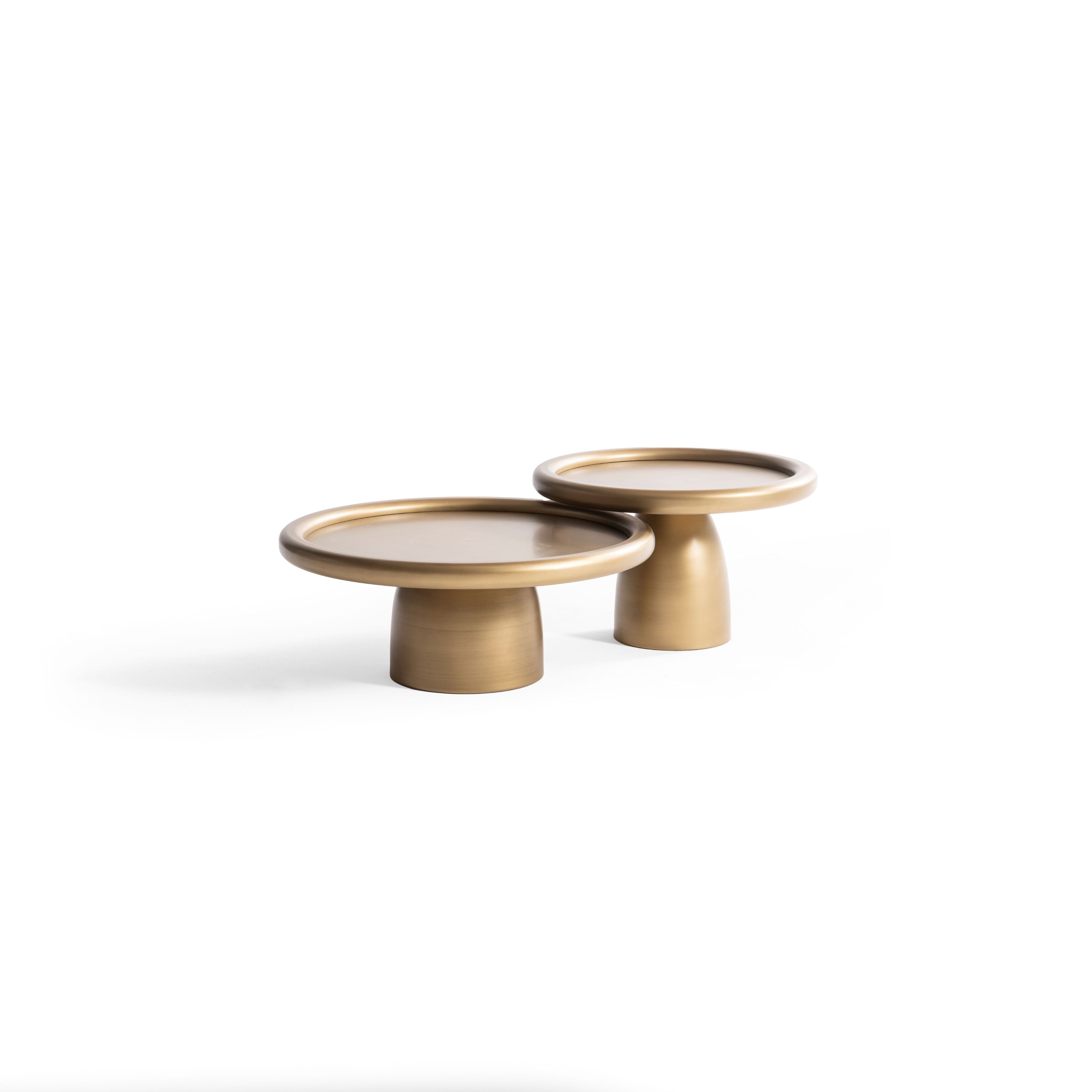 950 Gold 3 Pc Coffee Table Set