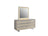 Viola Cream High Gloss Lacquer 4 pc Queen Bedroom Set