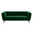 Addison Large Green Velvet Sofa