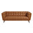 Addison Mid-Century Modern 86" Genuine Leather Sofa in Cognac | Ashcroft Imports Furniture