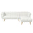 Addison Right Sectional Cream Boucle Sofa