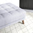 Addison Square Light Grey Upholstered Ottoman