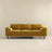 Amber Mid-Century Modern Yellow Luxury Velvet Sofa