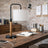 Arcus Paniz Table Lamp | Metal Swirl & Cylinder Shade