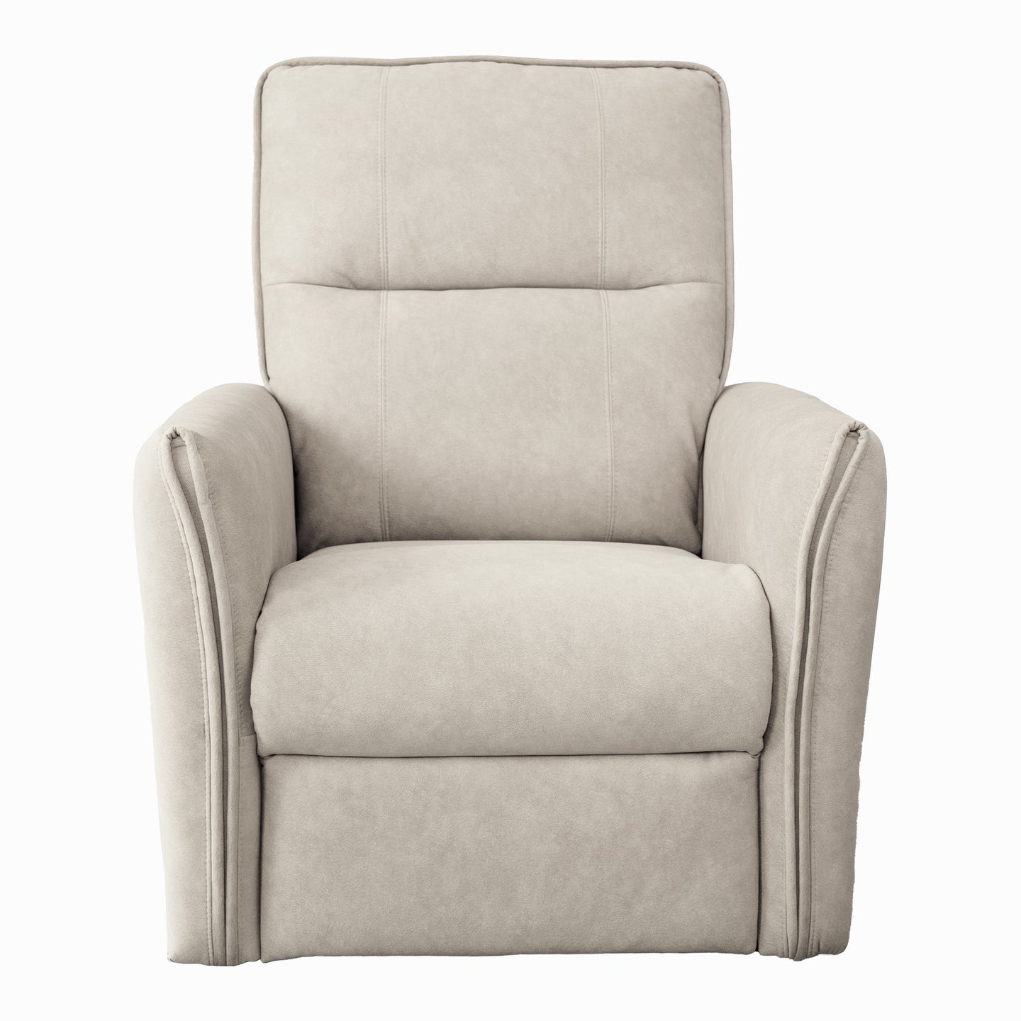 Asheville Cream Suede Recliner Chair