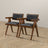 Athena Black Vegan Leather Dining Chair (Set Of 2)