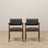 Athena Black Vegan Leather Dining Chair (Set Of 2)