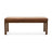 Austin Antique Tan Leather Bench with Lines