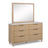 Kara Dresser Mirror-Cerused Natural