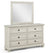 Claribelle Dresser Mirror-White