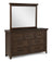 Beckett Dresser Mirror-Brown