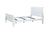 Louis Philip Bed White