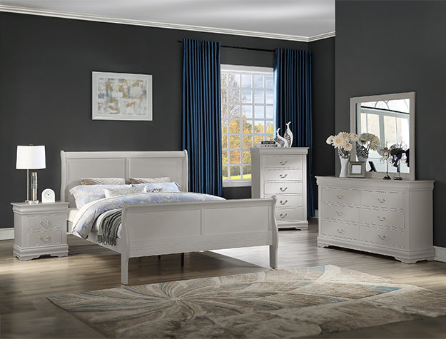 Louis Philip Night Stand Greige