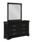 Louis Philip Dresser Mirror Black