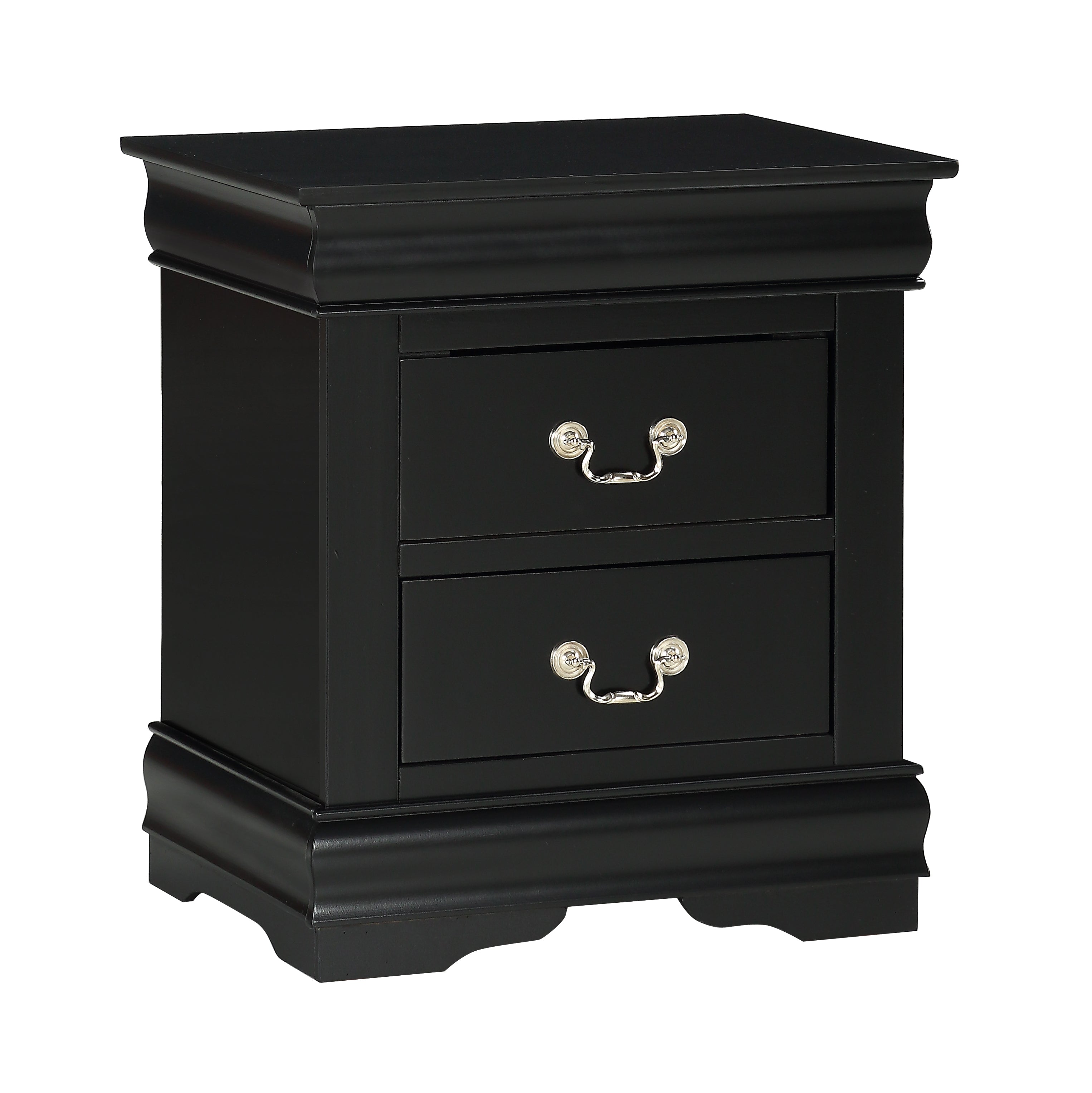 Louis Philip Night Stand Black