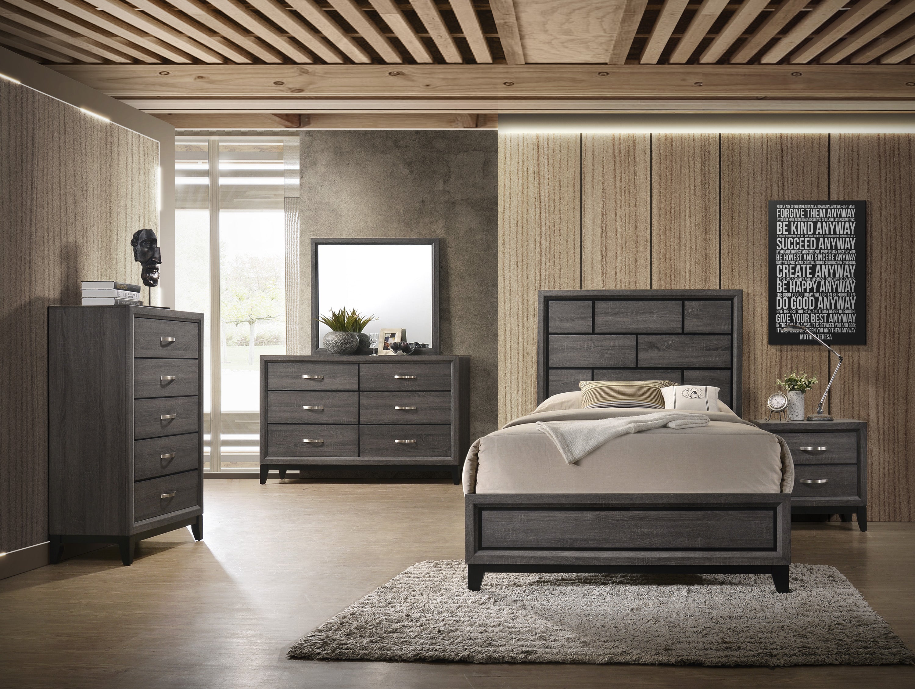 Akerson Bed Grey