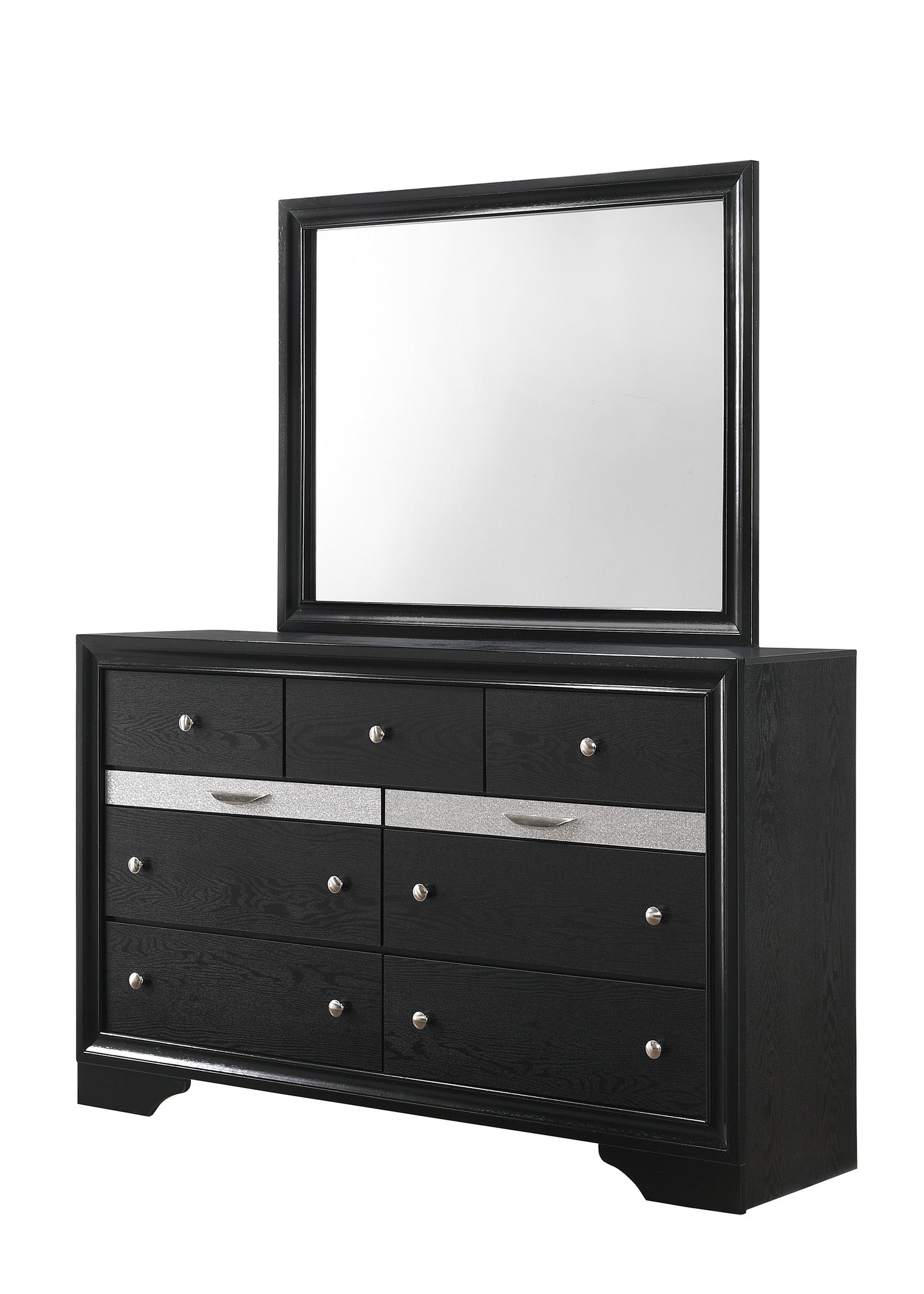 Regata Dresser Mirror Black/Silver