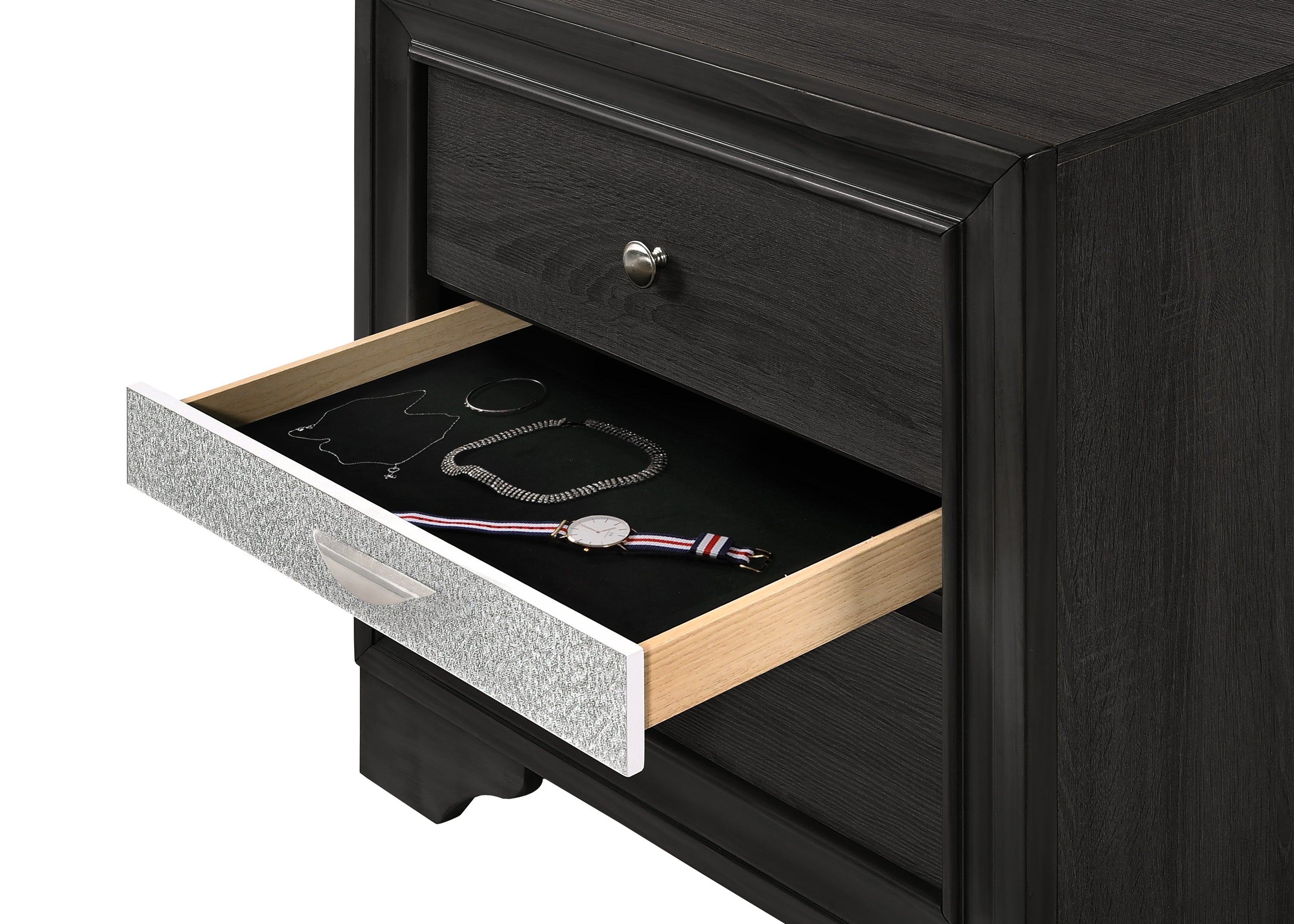 Regata Night Stand Black/Silver