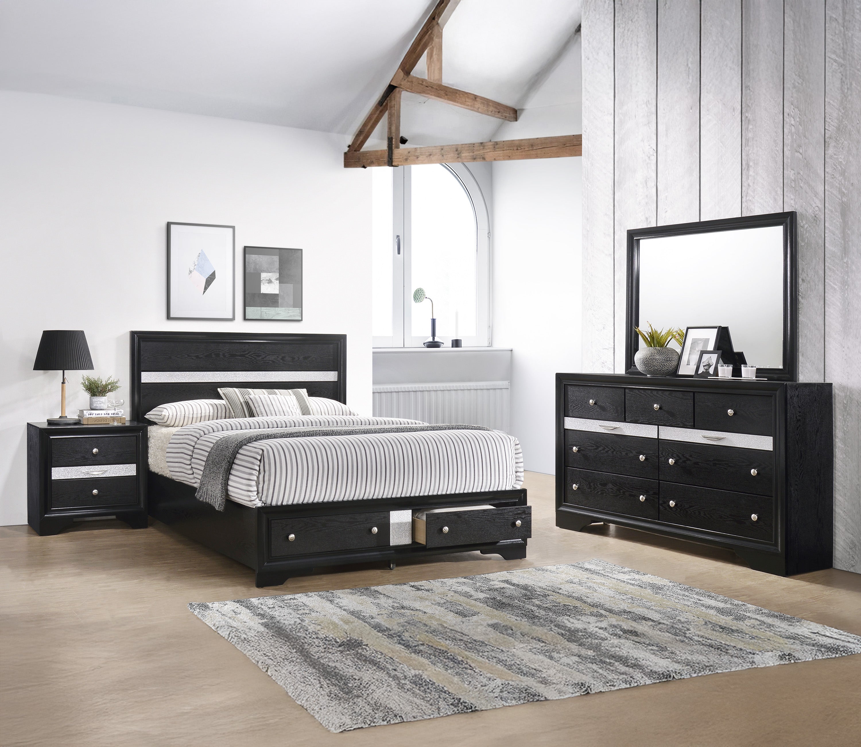 Regata Dresser Black/Silver
