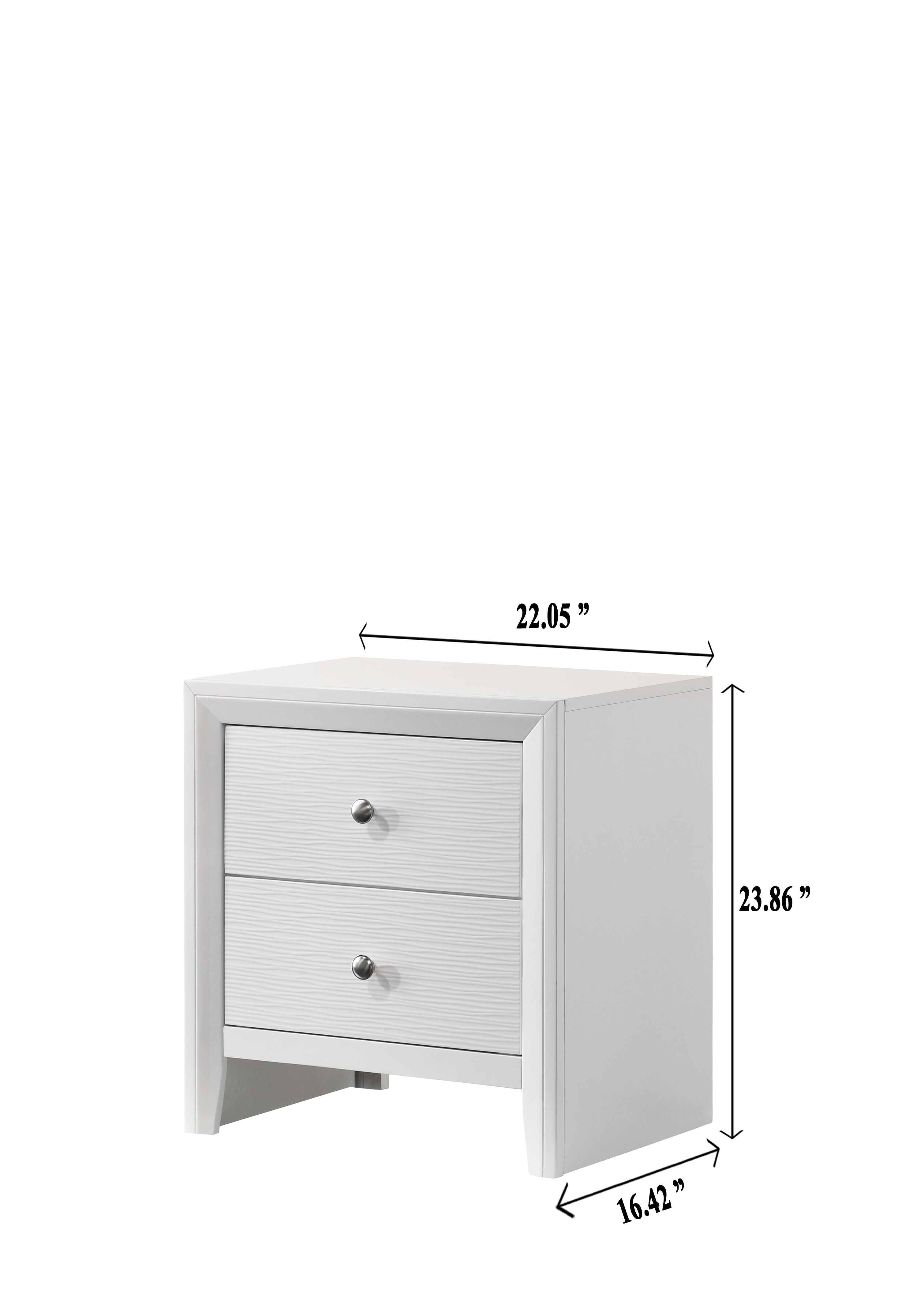 Evan Night Stand White