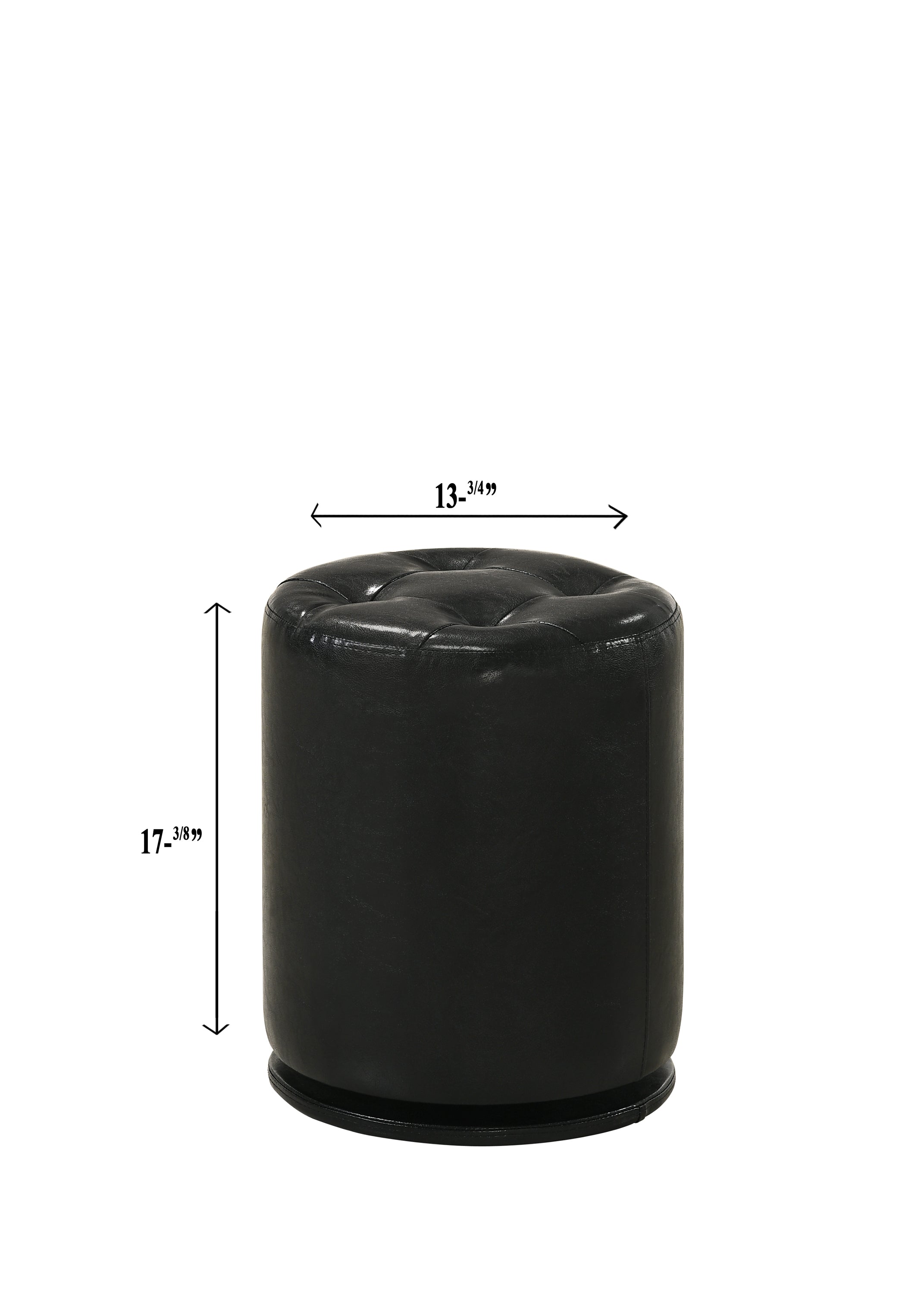 Morgan Round Swivel Stool Black